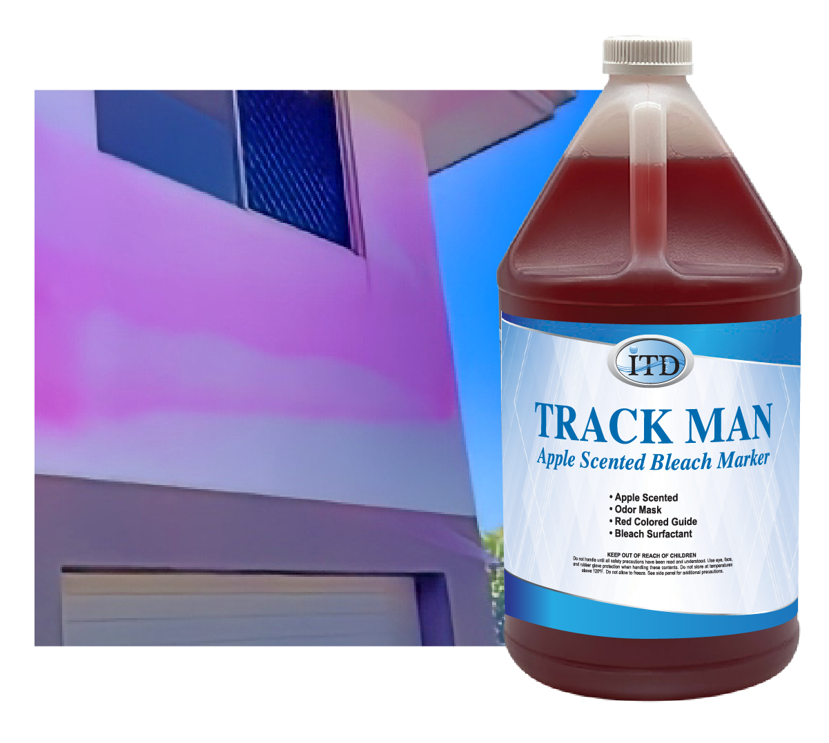 Track Man – Apple Scented Bleach Marker - Pressure Washing Chemicals